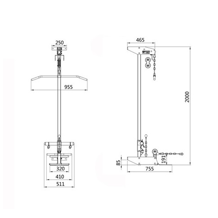 Wall Mount Lats Pull down and Roll Machine - DirectHomeGym