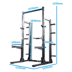Infinity Series - Half Rack with Plates Storage - DirectHomeGym