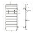 Metal Wall Mount Stall / Stahl / Wall Bars - DirectHomeGym